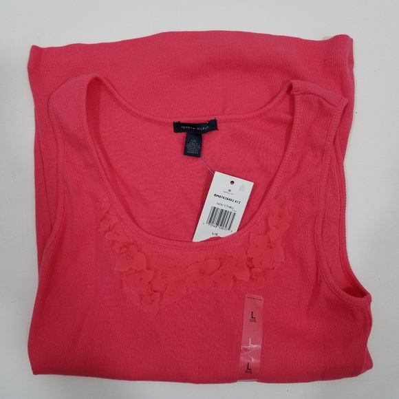 Tommy Hilfiger Floral Ribbed Tank L New - Picture 5 of 14